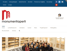 Tablet Screenshot of monumentiaperti.com